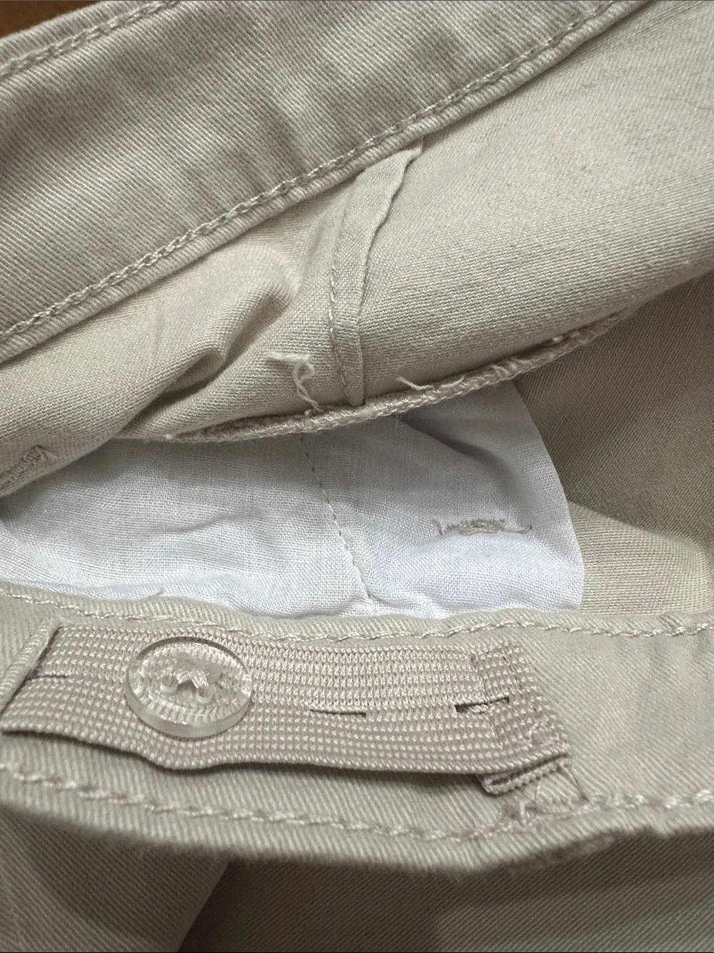 The Children’s Place Girls Khaki Uniform Pants Ajustable Waist Size 12 NWOT